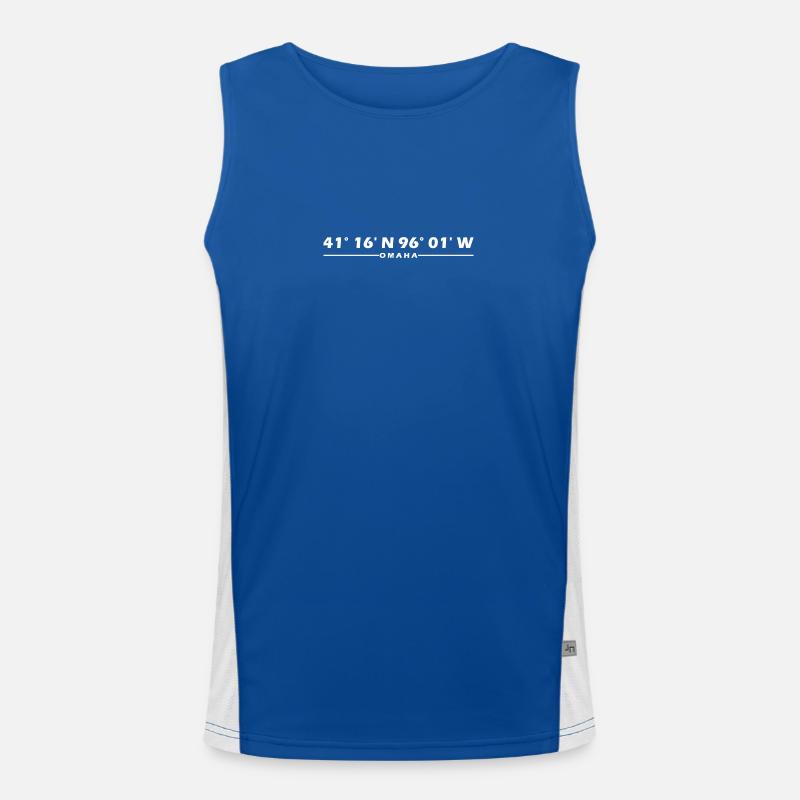 Omaha Coordinates Men's Functional Contrast Tank Top 