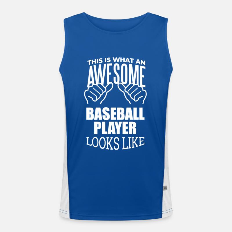 Baseball Funktionelles Kontrast-Tank Top für Männer 