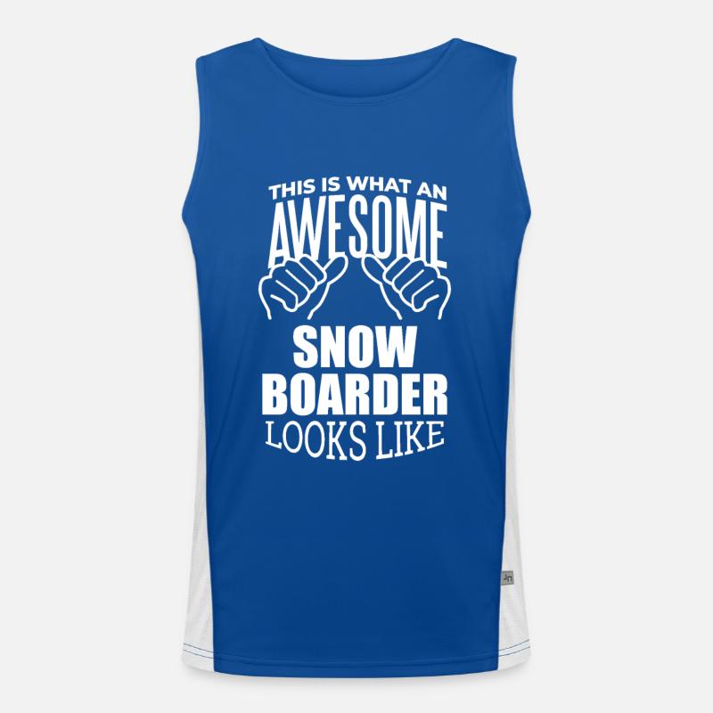 Snowboard Funktionelles Kontrast-Tank Top für Männer 