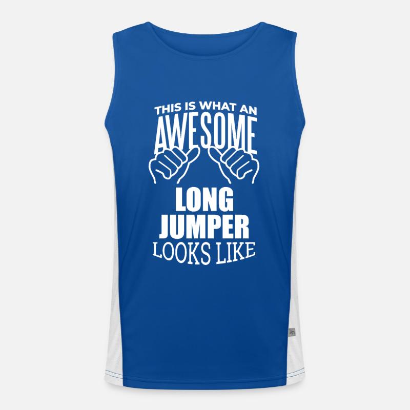 Weitsprung Funktionelles Kontrast-Tank Top für Männer 