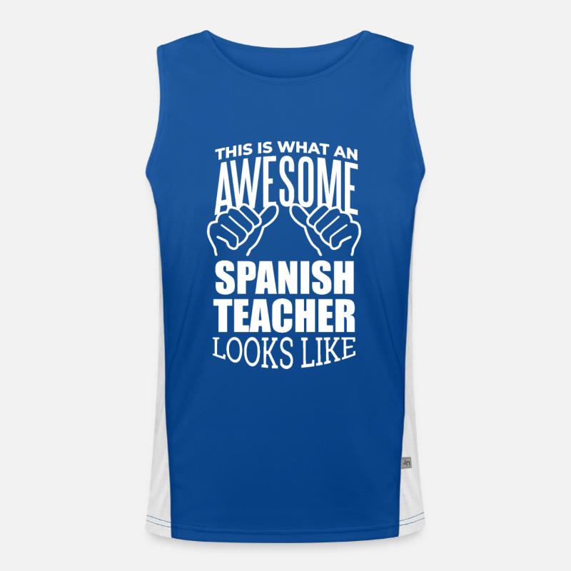 Spanisch Funktionelles Kontrast-Tank Top für Männer 