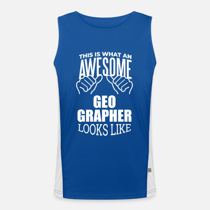 Geography Men's Functional Contrast Tank Top 
