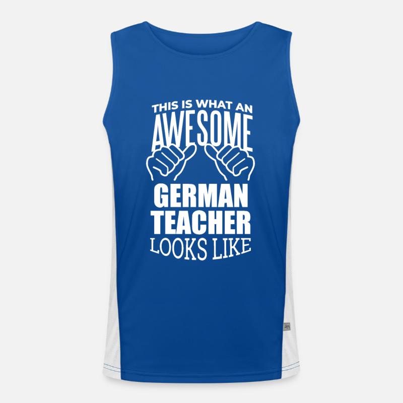 German Men's Functional Contrast Tank Top 