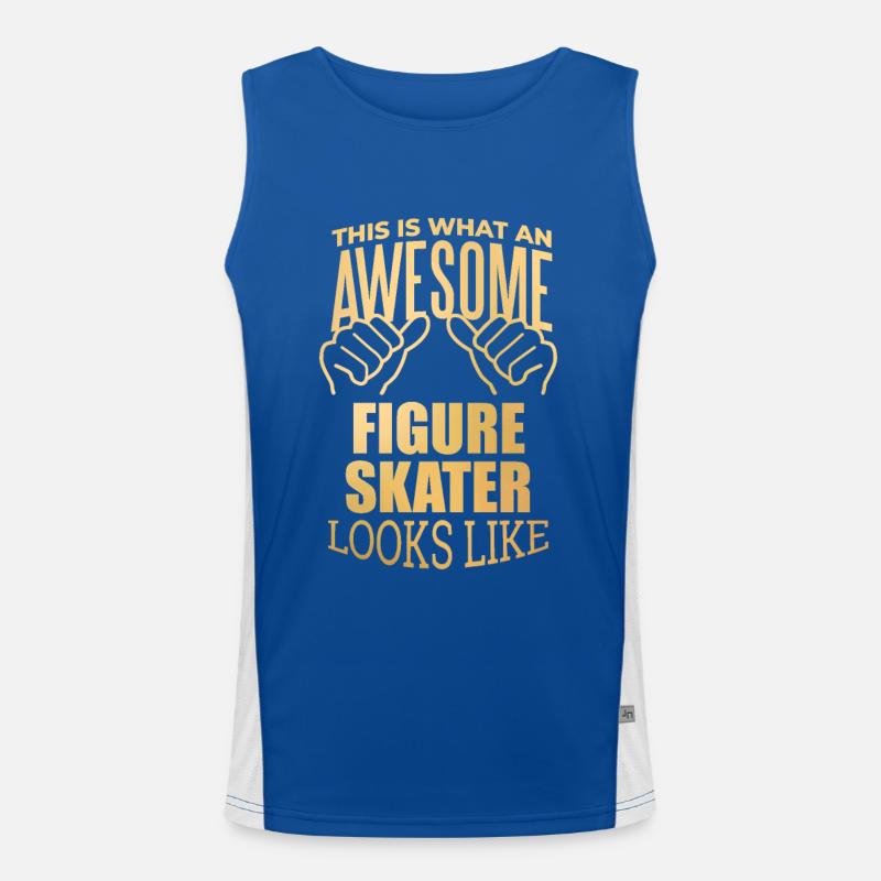 Figure Skating Men's Functional Contrast Tank Top 