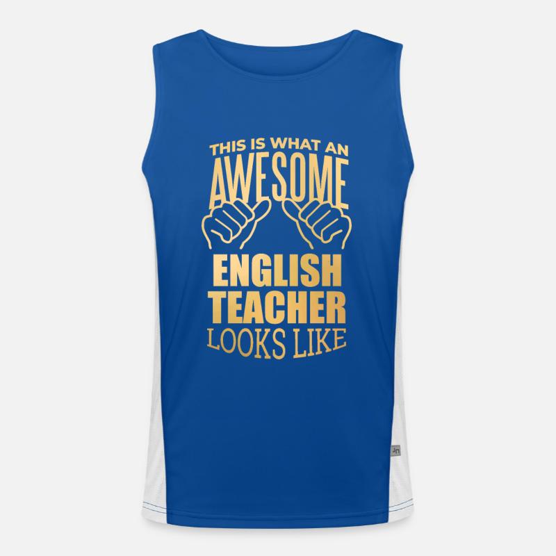 English Men's Functional Contrast Tank Top 