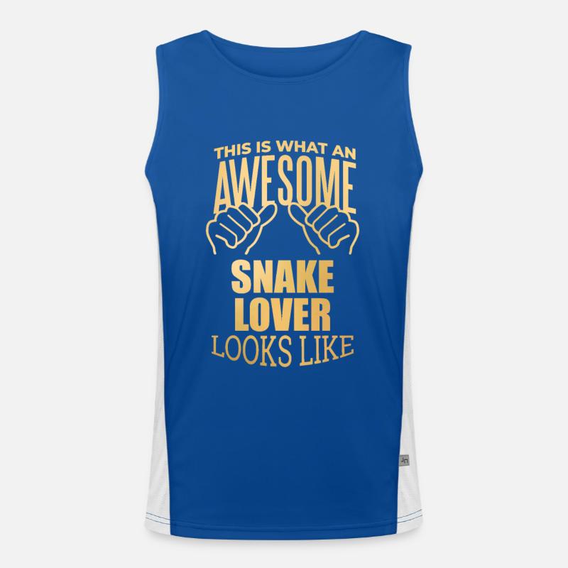Schlange Funktionelles Kontrast-Tank Top für Männer 