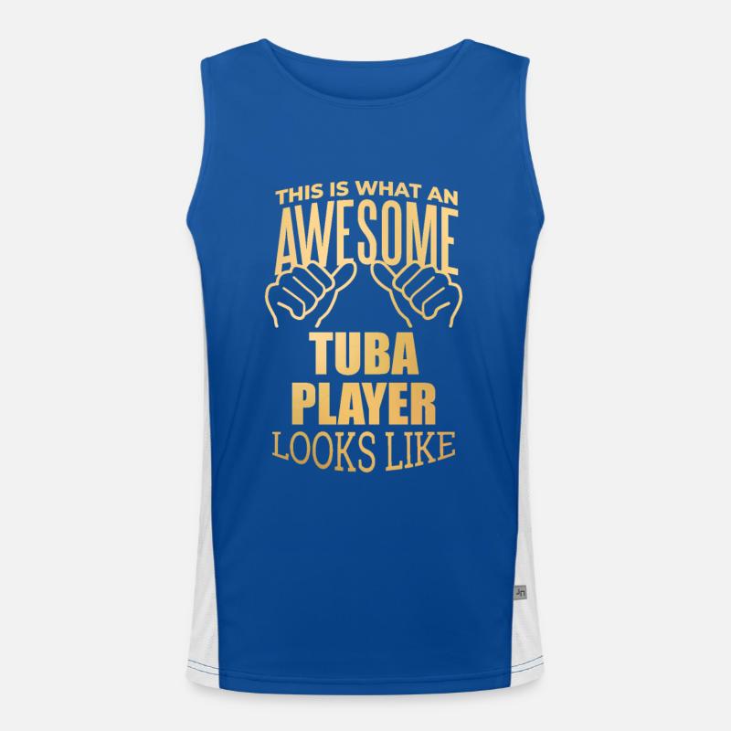 Tuba Funktionelles Kontrast-Tank Top für Männer 