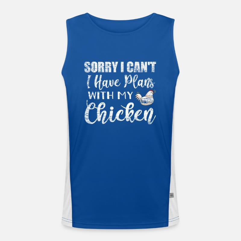 poulet Débardeur respirant contrasté Homme 