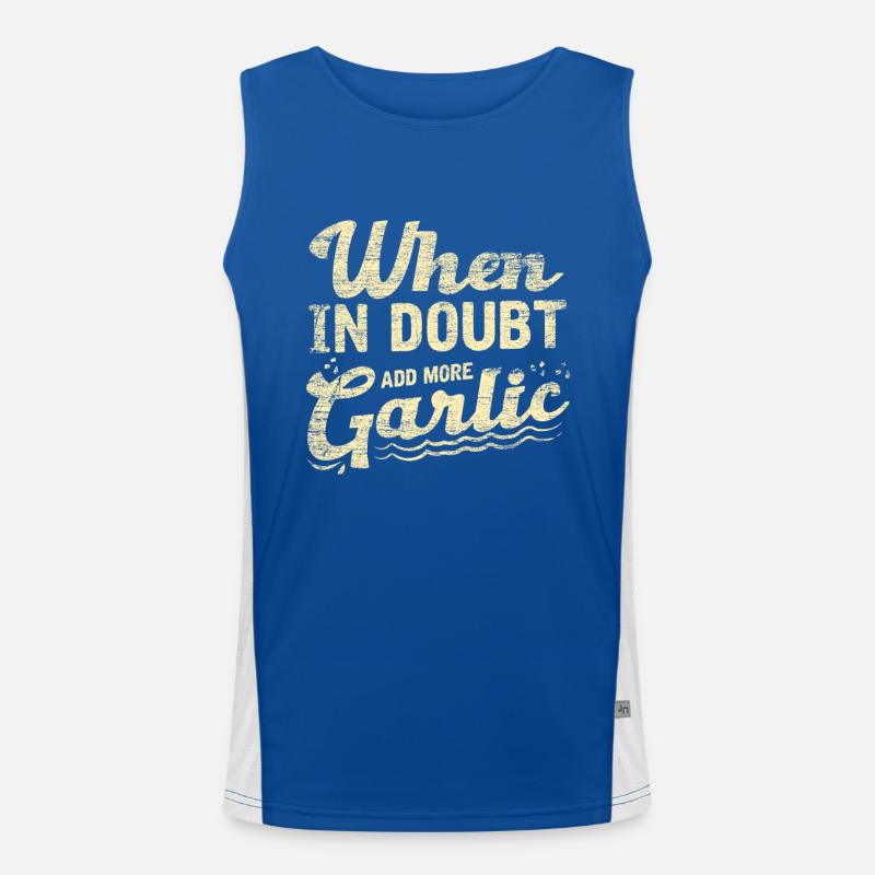 Knoblauch Funktionelles Kontrast-Tank Top für Männer 