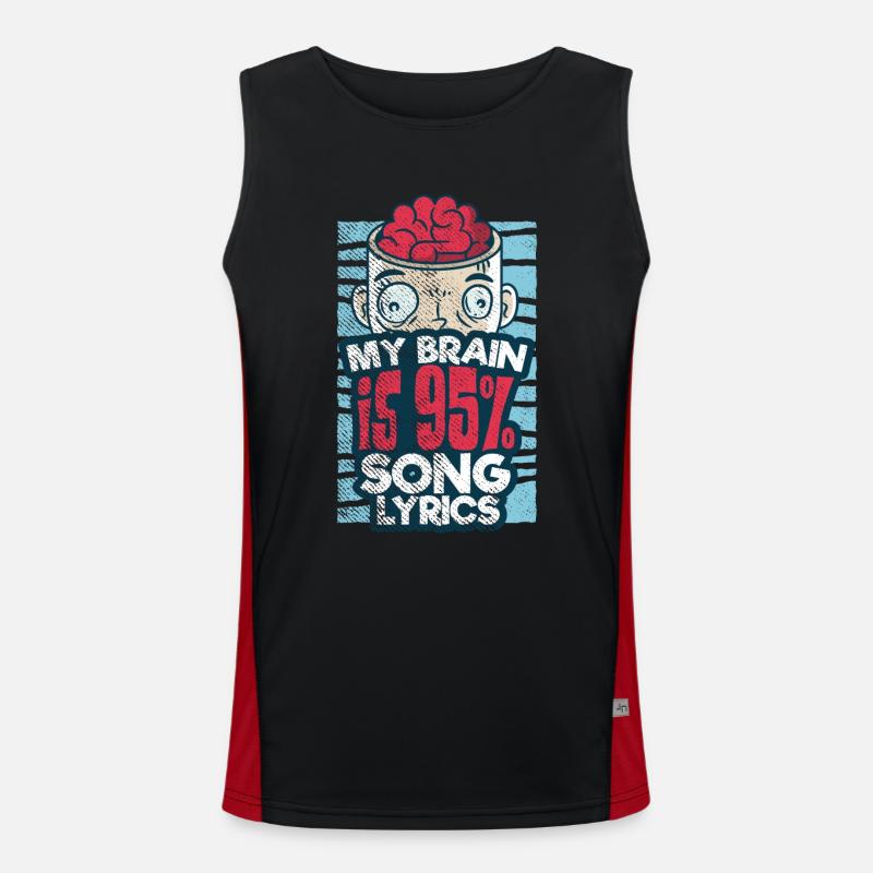 Auteur-compositeur-interprète Débardeur respirant contrasté Homme 