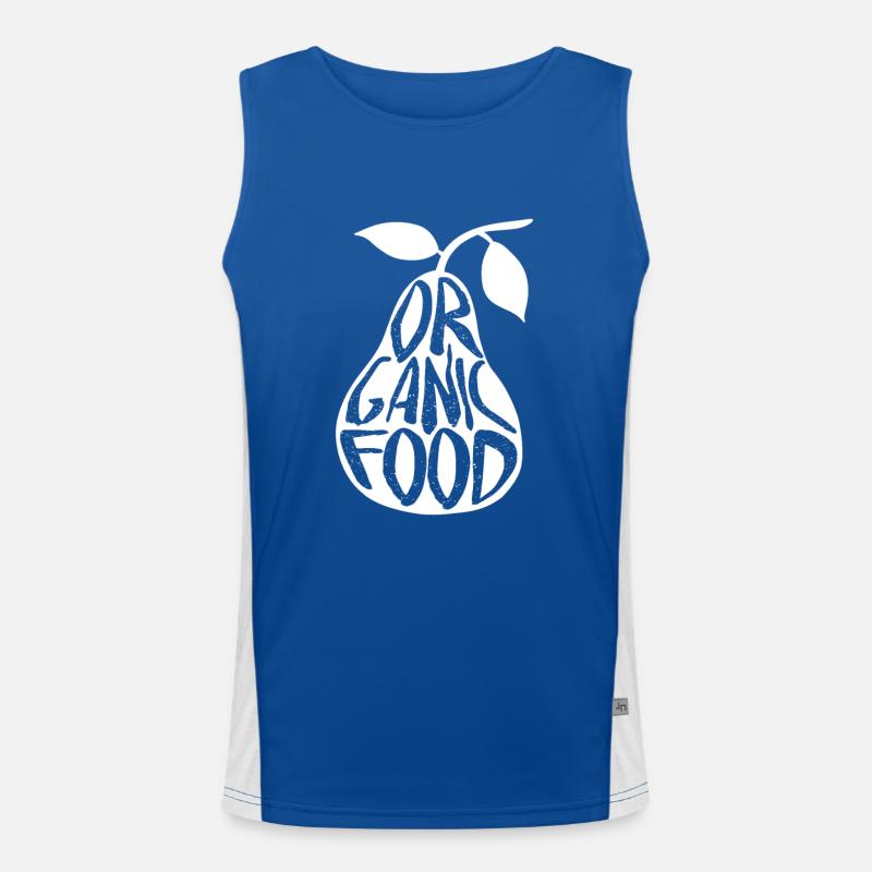 Birne Bio Funktionelles Kontrast-Tank Top für Männer 