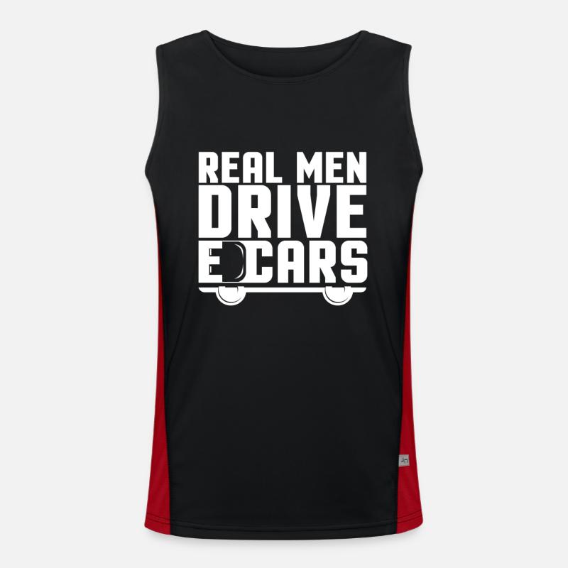 E-Auto Funktionelles Kontrast-Tank Top für Männer 