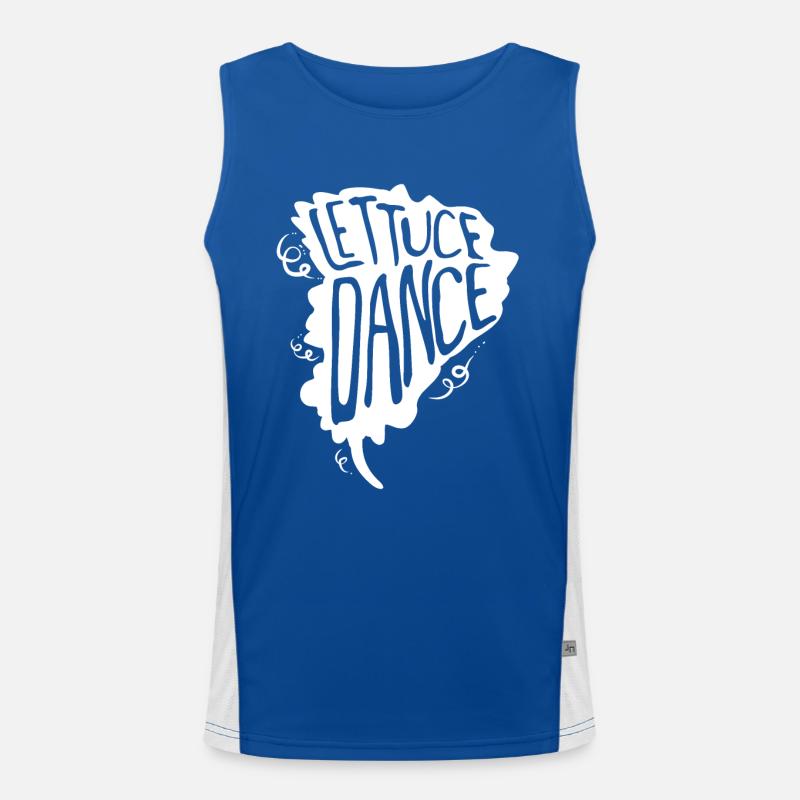 Salad Dancing Pun Men's Functional Contrast Tank Top 