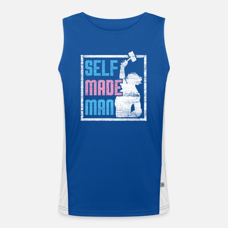 Transgender Mann Trans LGBT Funktionelles Kontrast-Tank Top für Männer 