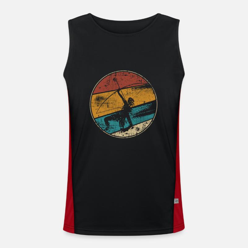 Bogenschießen vintage Funktionelles Kontrast-Tank Top für Männer 