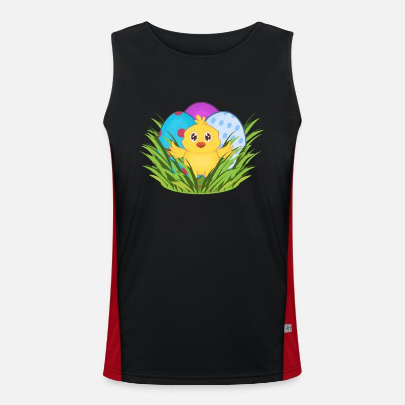 Ostern Funktionelles Kontrast-Tank Top für Männer 