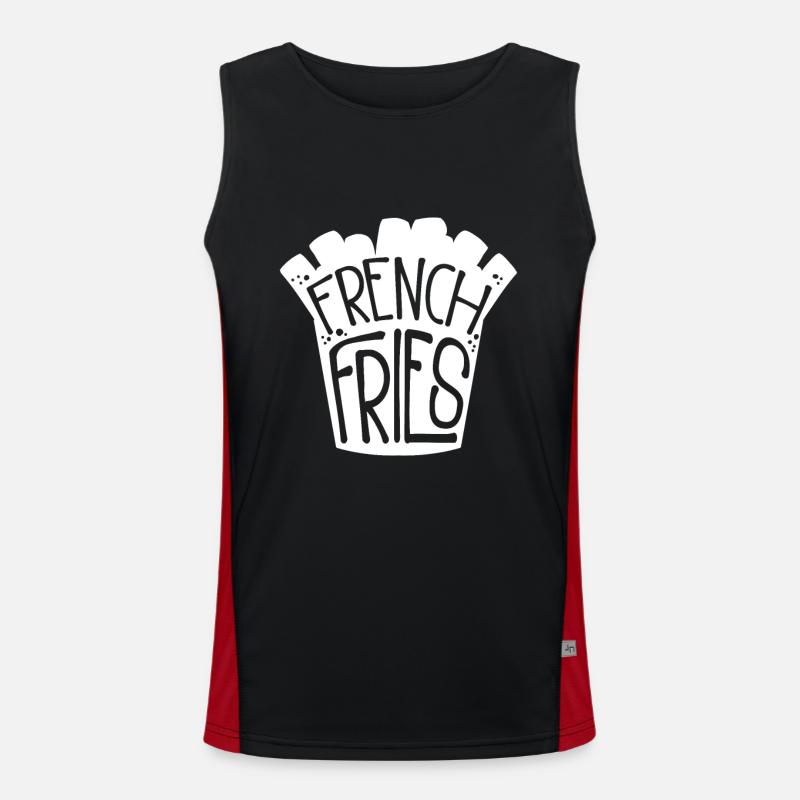 frites Débardeur respirant contrasté Homme 