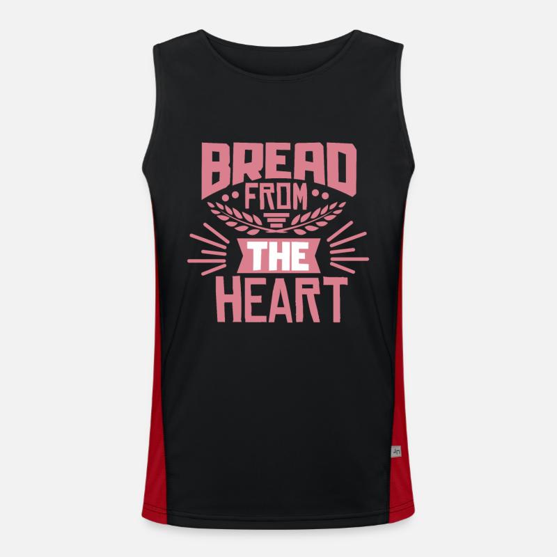 Baking bread Men's Functional Contrast Tank Top 