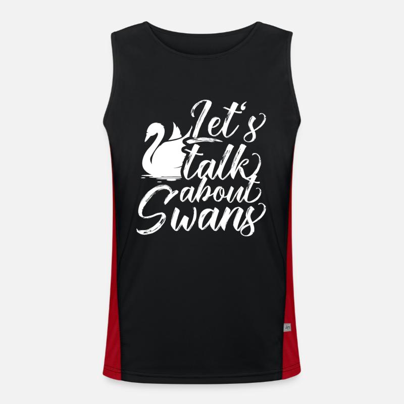 Schwan Funktionelles Kontrast-Tank Top für Männer 