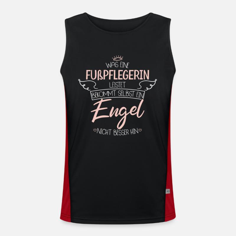 Fußpflegerin Funktionelles Kontrast-Tank Top für Männer 