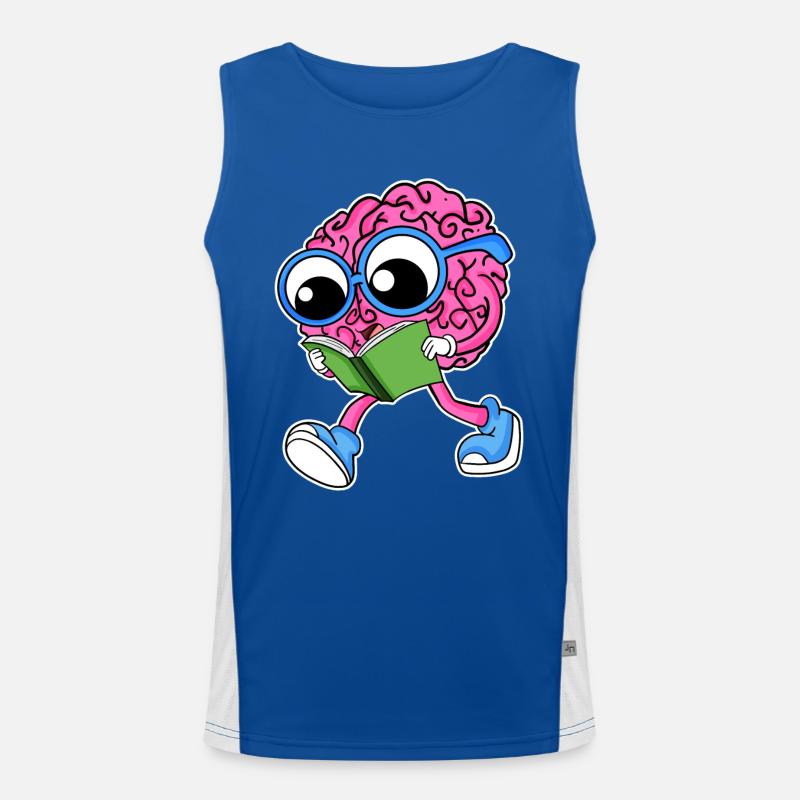 Brain reading Men's Functional Contrast Tank Top 