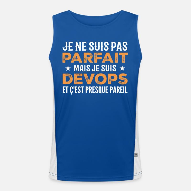 Je Ne Suis Pas Parfait Mais Je Suis Devops Débardeur respirant contrasté Homme 