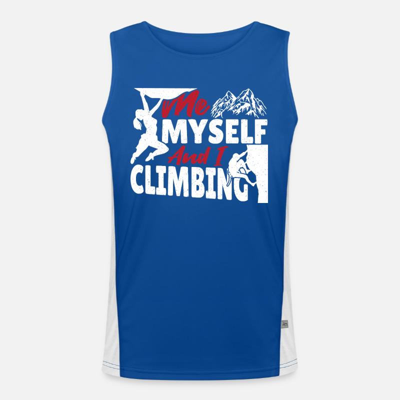 Bouldern klettern Felsklettern Climber Climbing Funktionelles Kontrast-Tank Top für Männer 