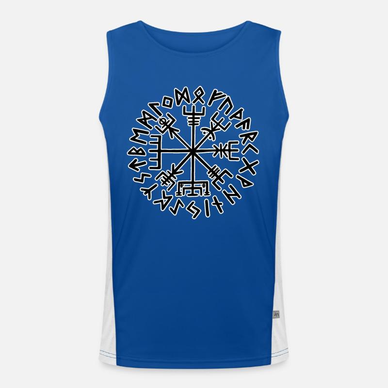 Viking Compass Vegvisir Men's Functional Contrast Tank Top 