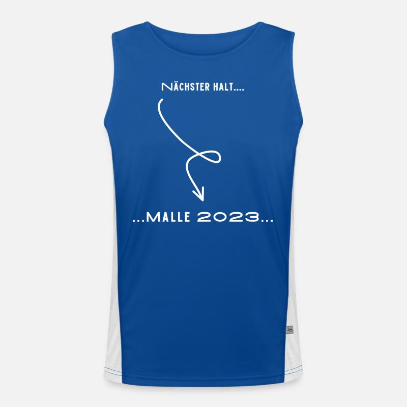 Dein Abschnittstext Funktionelles Kontrast-Tank Top für Männer 