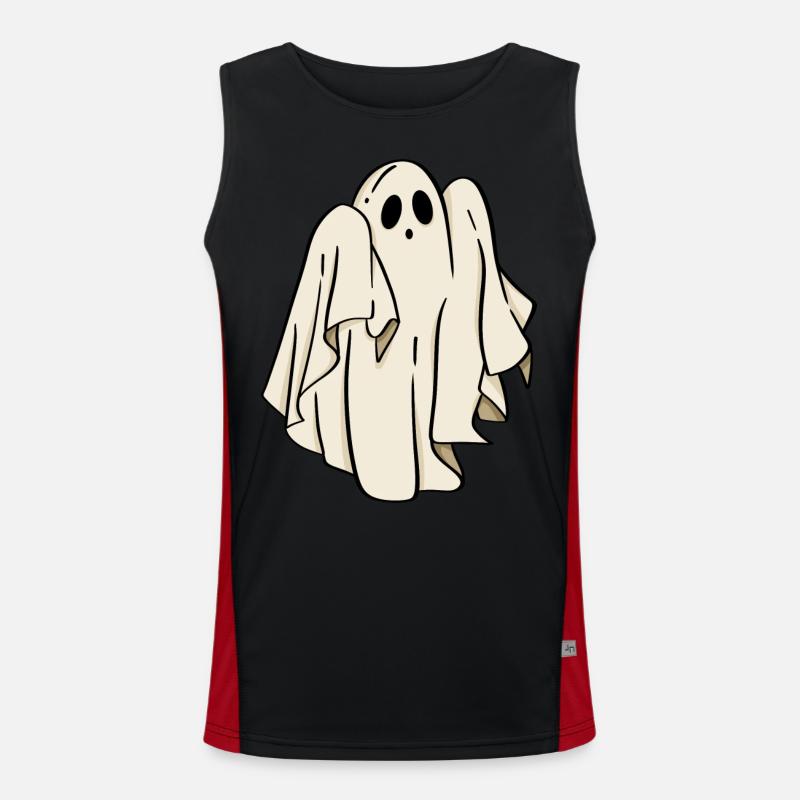 Geist Halloween Funktionelles Kontrast-Tank Top für Männer 