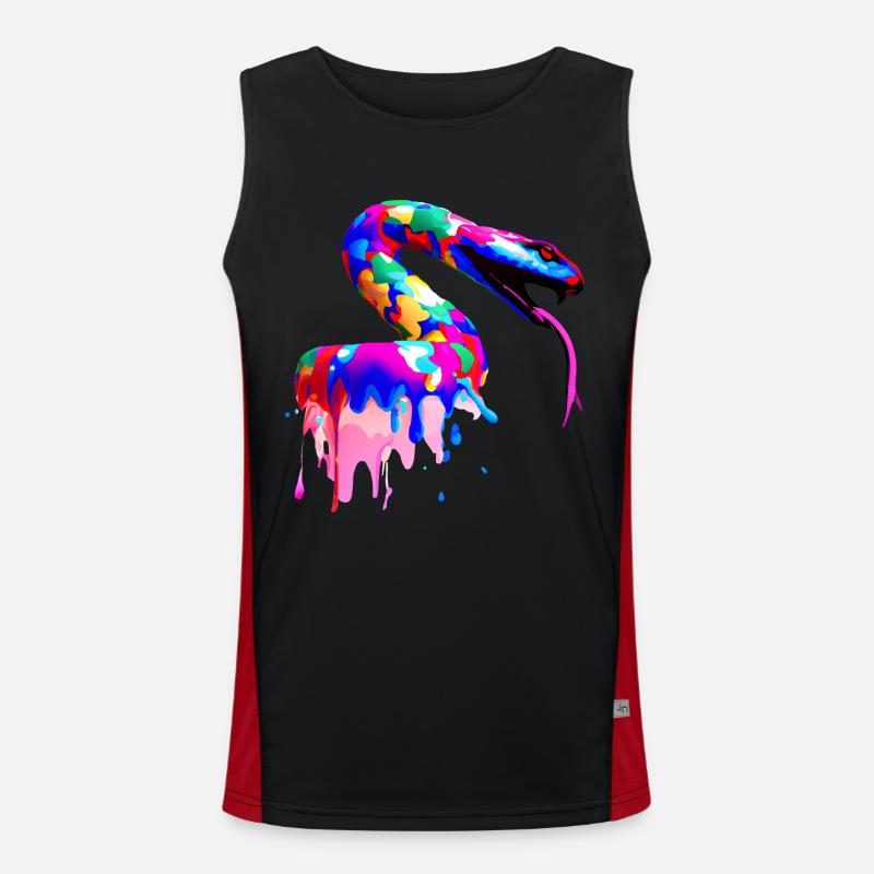 Gradients in the queue Men's Functional Contrast Tank Top 