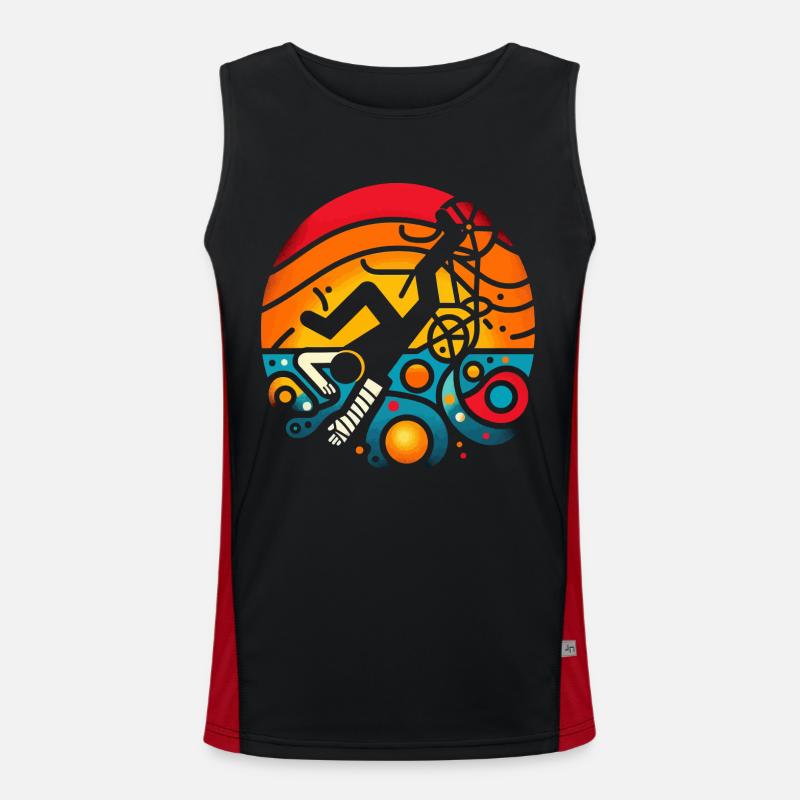 Funny gift for clumsy Men's Functional Contrast Tank Top 