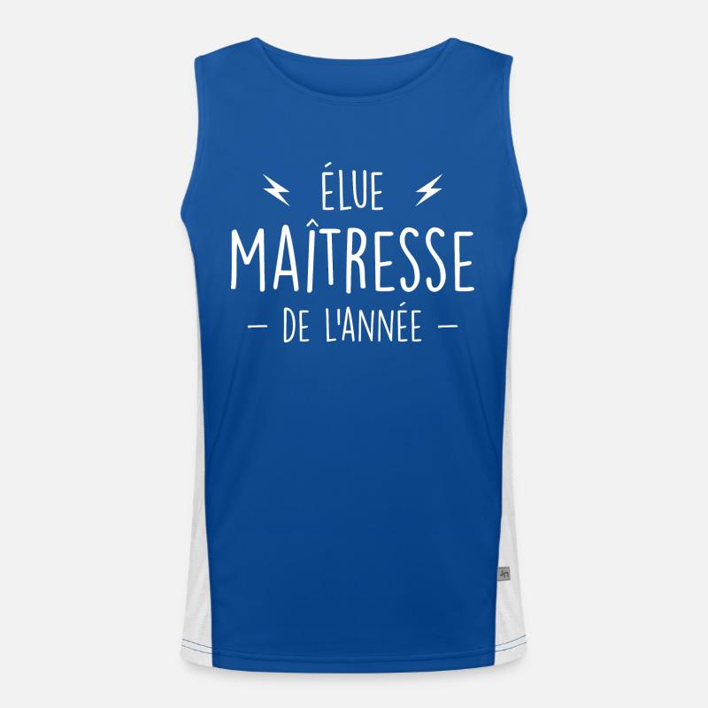 Gewählte Herrin des Jahres - Formidable Mistress Funktionelles Kontrast-Tank Top für Männer 