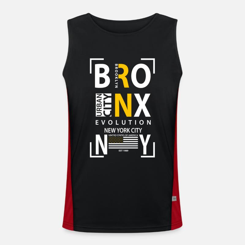 BRONX Funktionelles Kontrast-Tank Top für Männer 