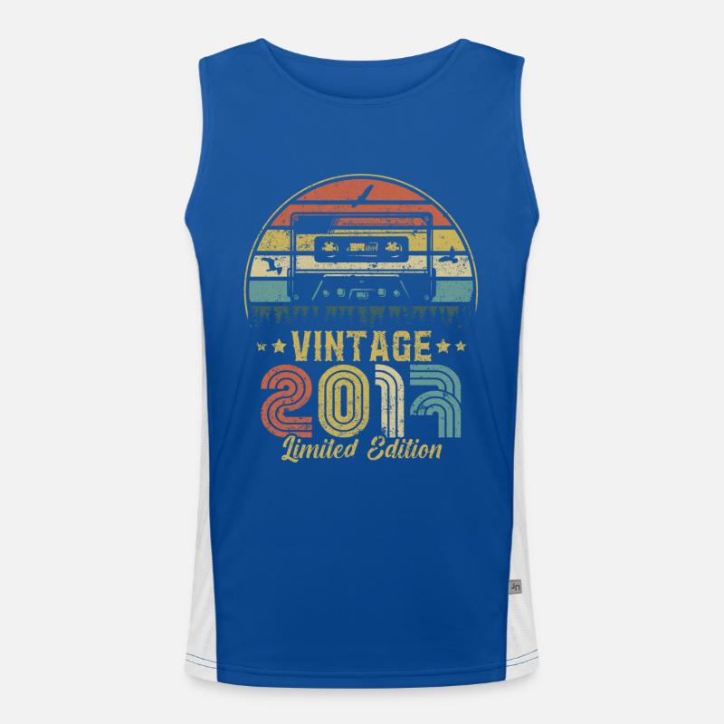 Cassette vintage 2017 Débardeur respirant contrasté Homme 