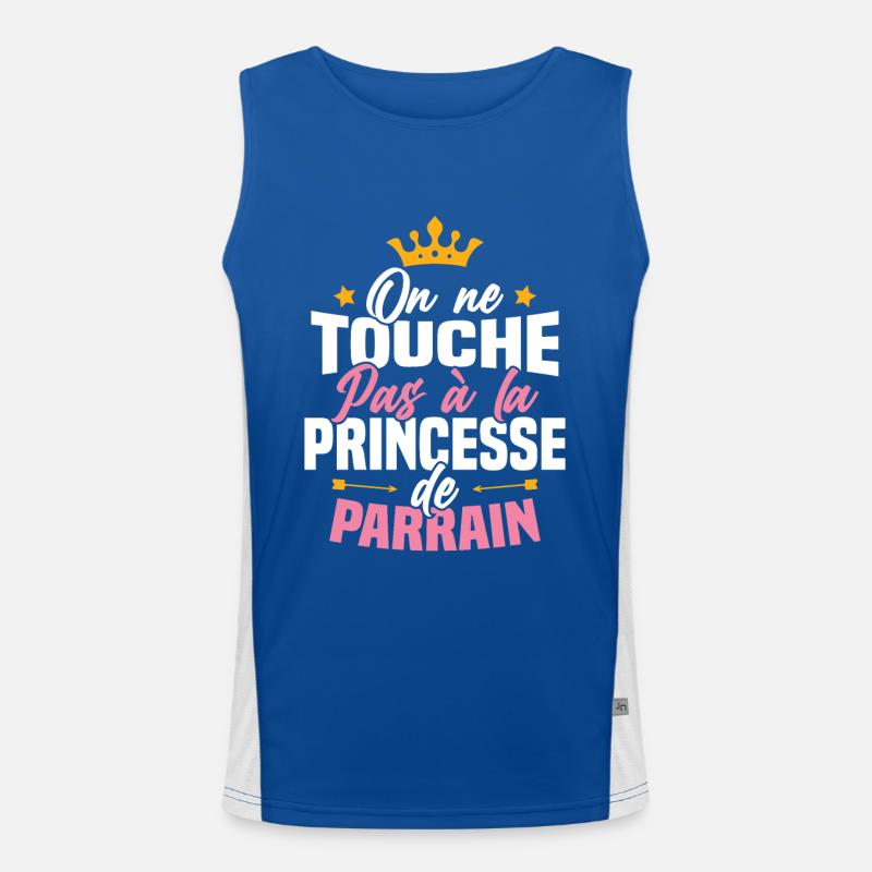 On ne touche pas à la princesse de parrain Débardeur respirant contrasté Homme 