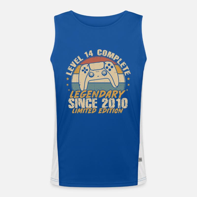 Legendärer Abschluss der Stufe 14 seit 2010 Funktionelles Kontrast-Tank Top für Männer 