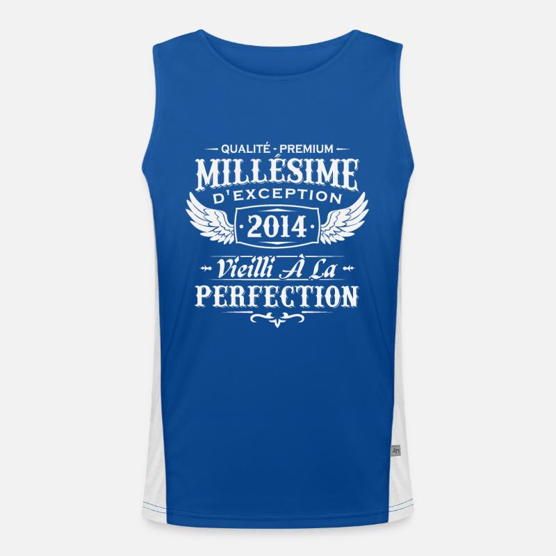 Millésime 2014 Débardeur respirant contrasté Homme 