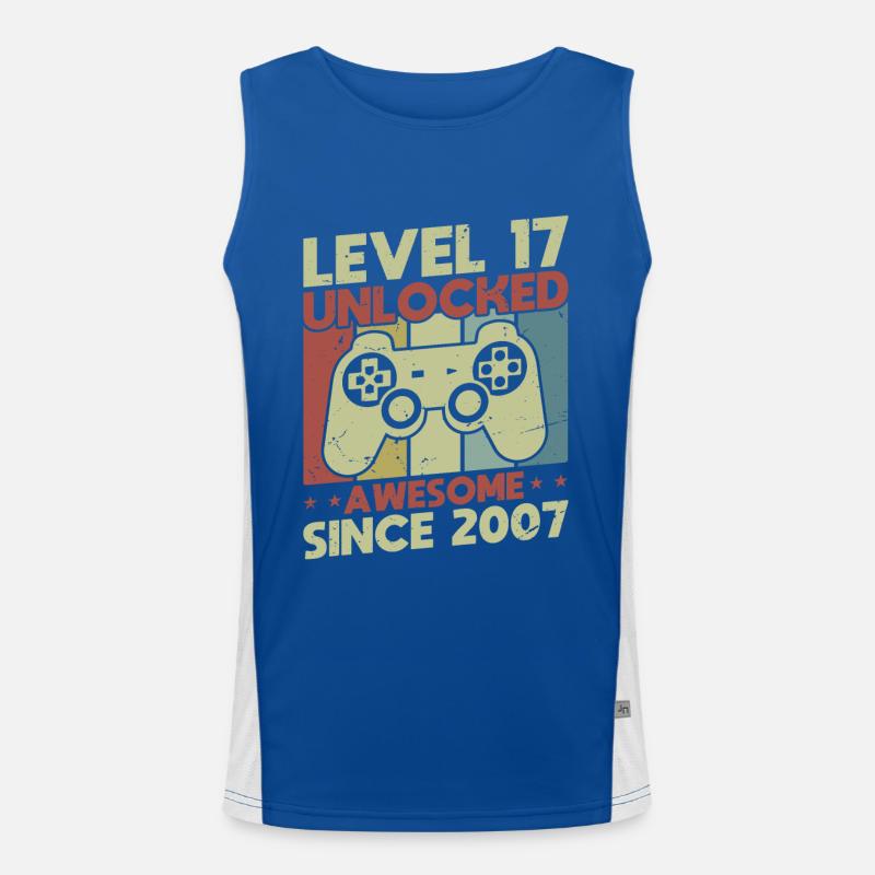Level 17 Unlocked Men's Functional Contrast Tank Top 