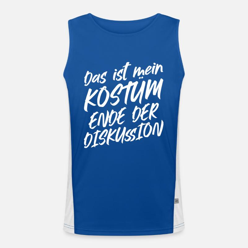 C’est mon costume Fin de la discussion Débardeur respirant contrasté Homme 