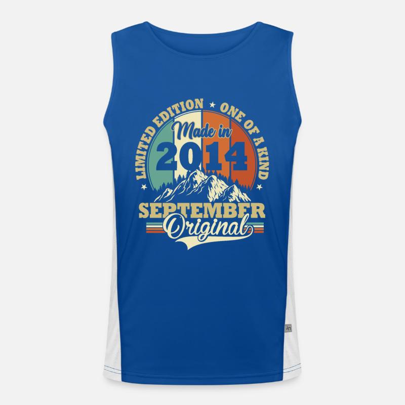 Anniversary September 2014 Birthday Gift Men's Functional Contrast Tank Top 