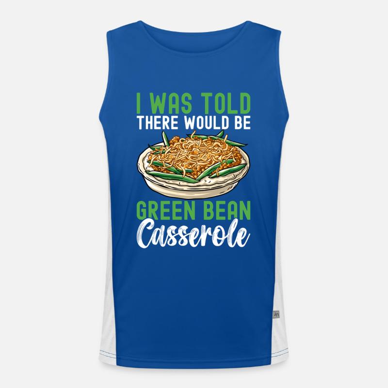 Casserole de haricots verts Débardeur respirant contrasté Homme 