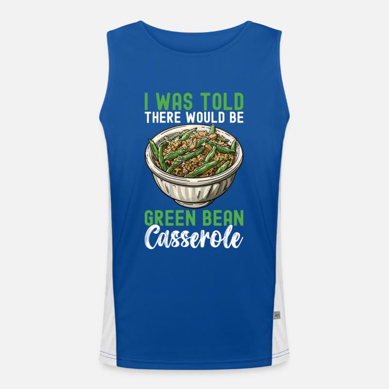 Casserole de haricots verts Débardeur respirant contrasté Homme 