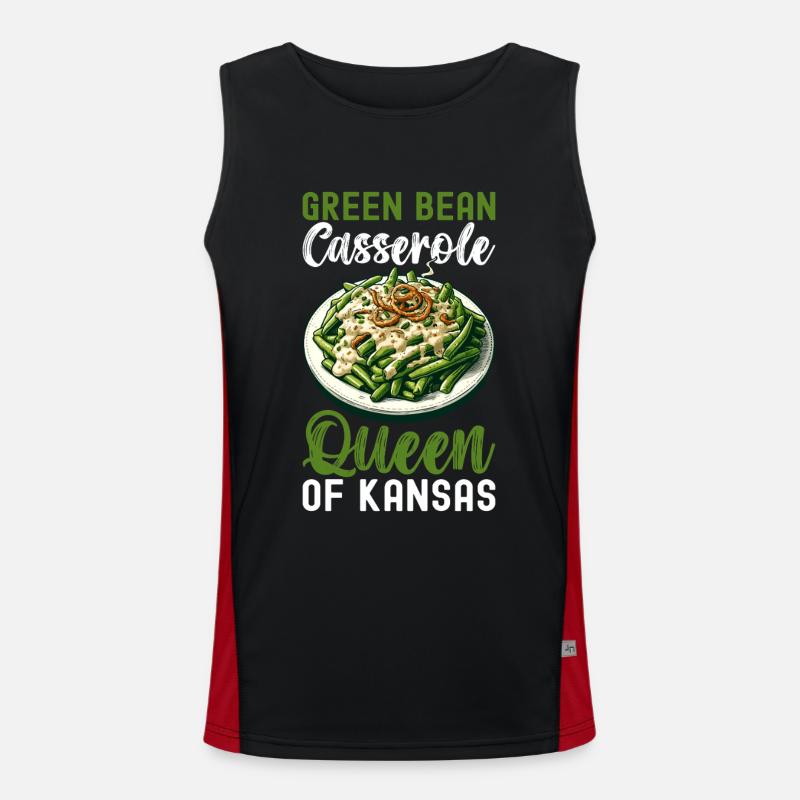 Casserole de haricots verts Débardeur respirant contrasté Homme 