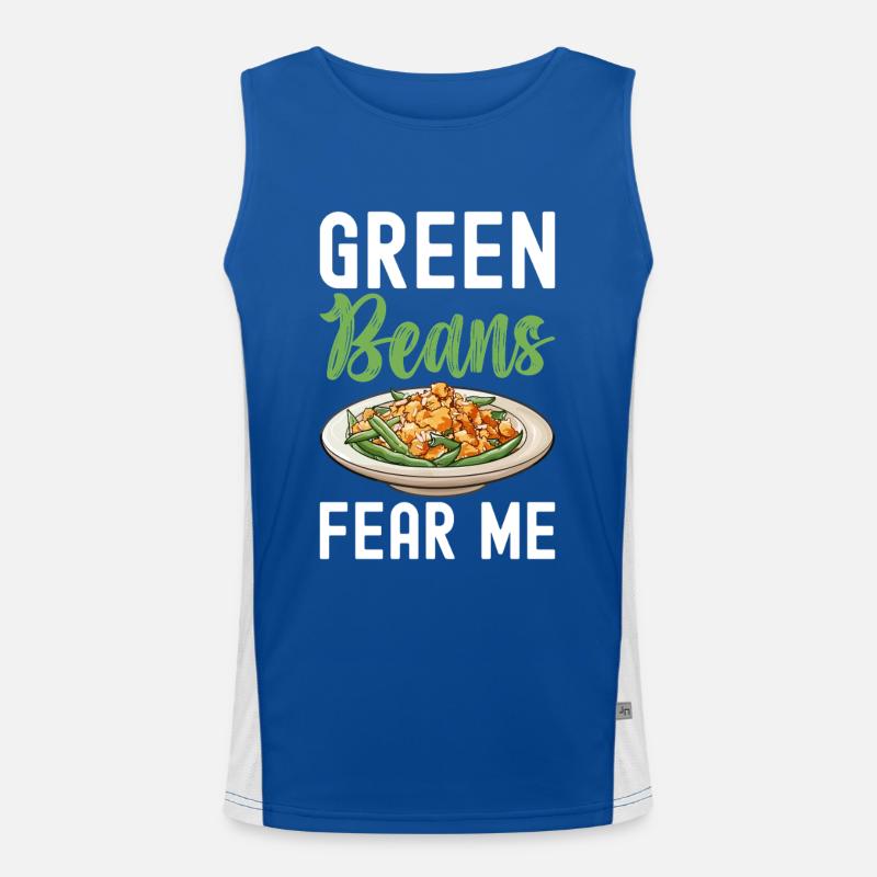 Casserole de haricots verts Débardeur respirant contrasté Homme 