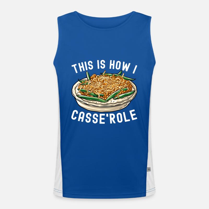 Casserole de haricots verts Débardeur respirant contrasté Homme 