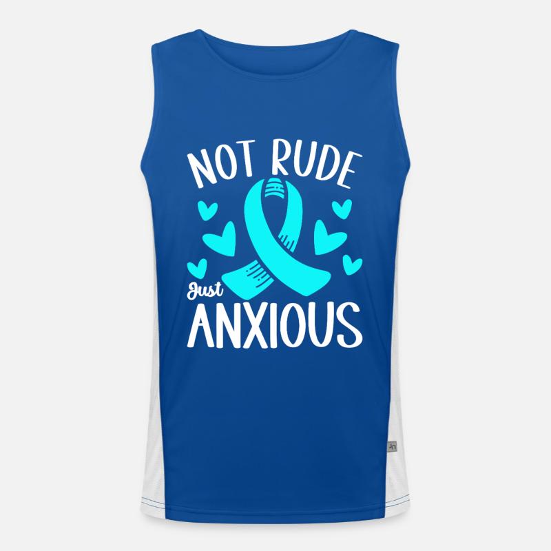 Angststörung Anxiety disorder Funktionelles Kontrast-Tank Top für Männer 
