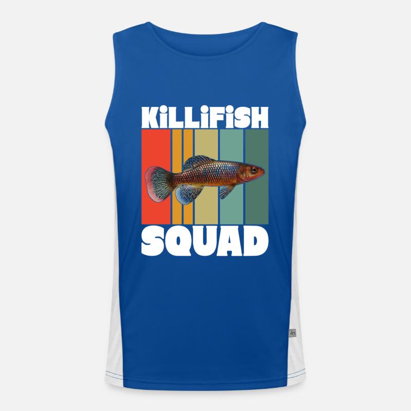 Killifisch Eierlegender Zahnkrapfen Aquarium Funktionelles Kontrast-Tank Top für Männer 