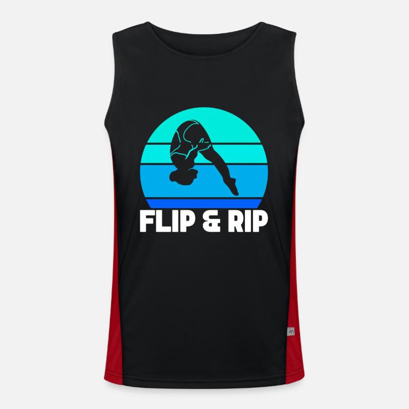 Diving diving board Men's Functional Contrast Tank Top 