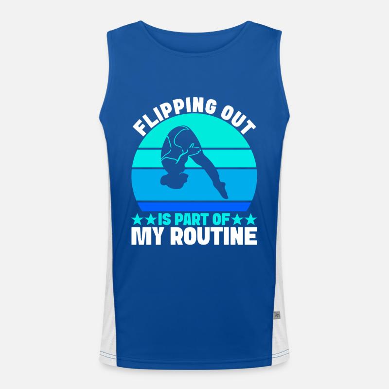 Diving diving board Men's Functional Contrast Tank Top 